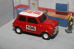 Slotcars66 Rover Mini Cooper 1/43rd scale Artin slot car red #106 